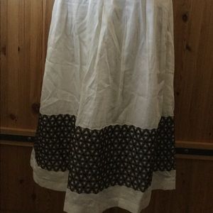 Calf length skirt